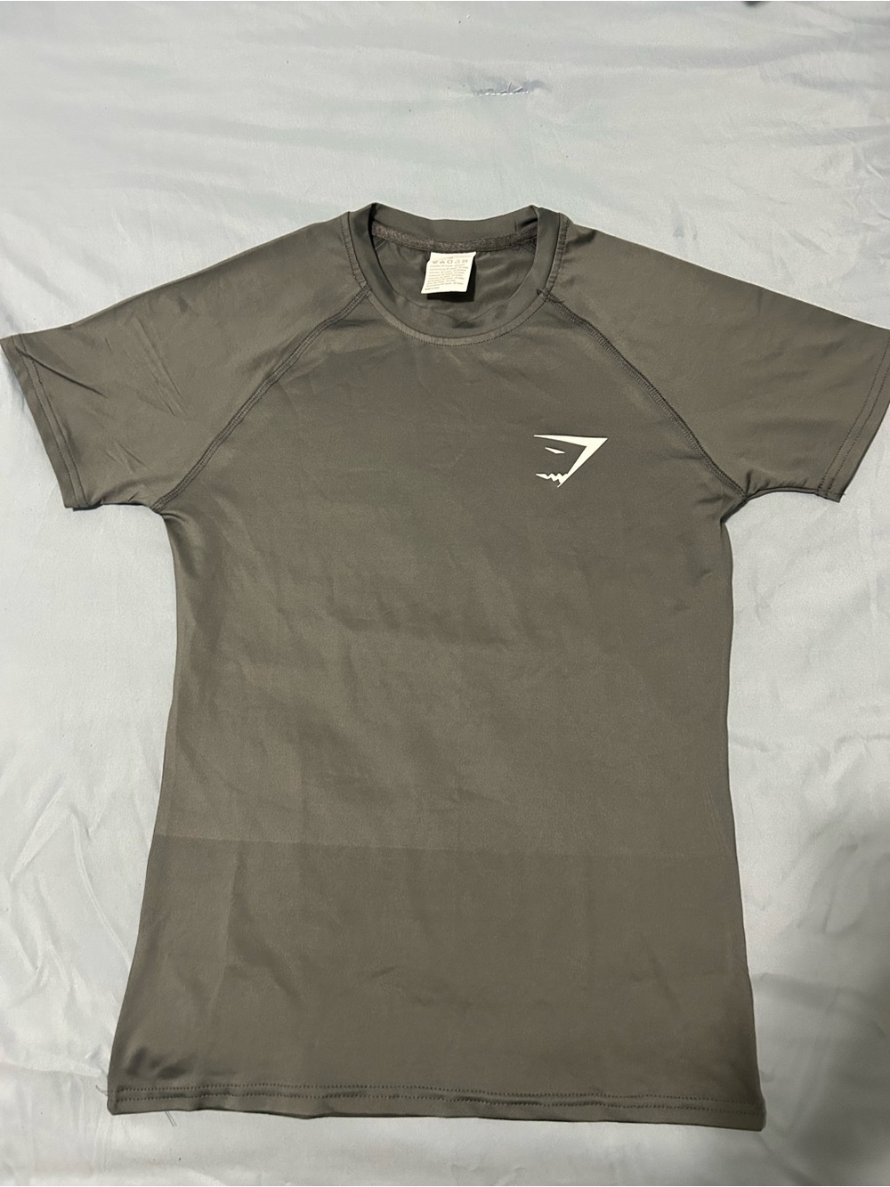 Gymshark Short Sleeve Athletic Top in Gray NWT